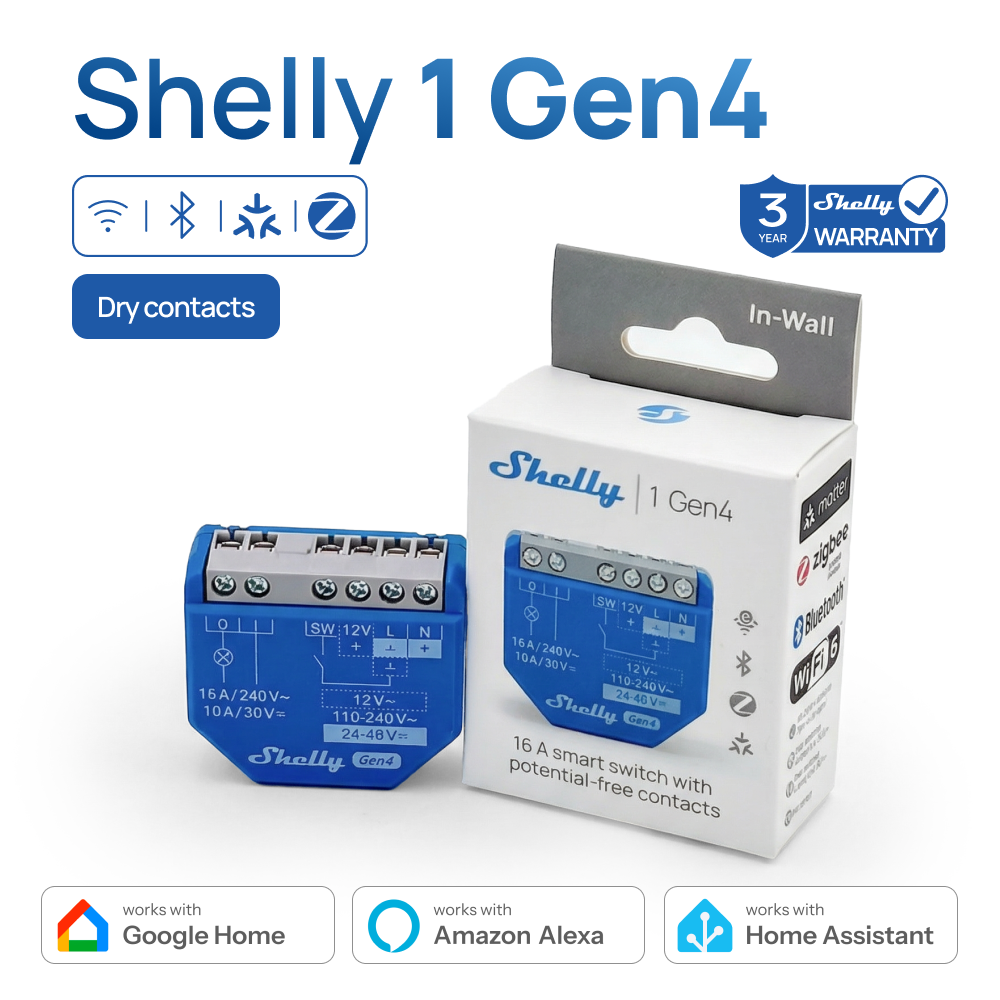 Shelly 1 Gen4 Zigbee Dry Conta - Shelly Relay Module 리뷰 및 가격