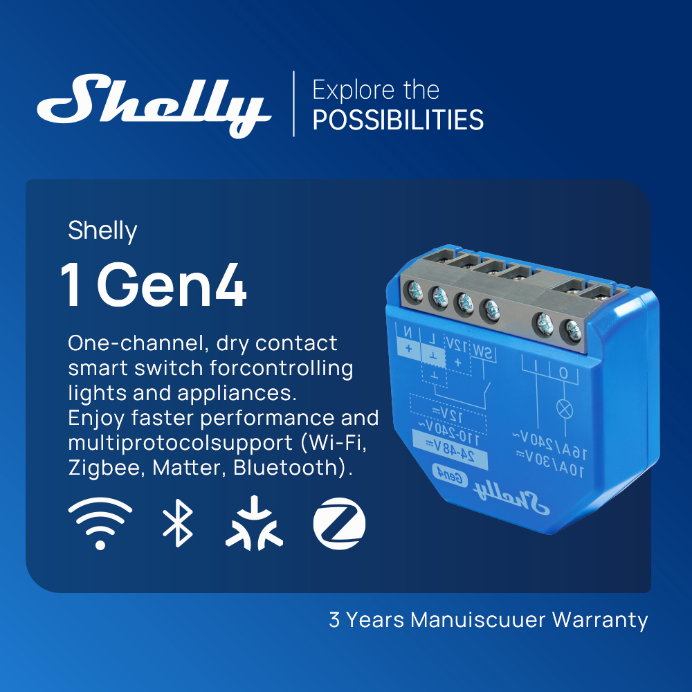 Shelly 1 Gen4 Zigbee Dry Conta - Shelly Relay Module 리뷰 및 가격