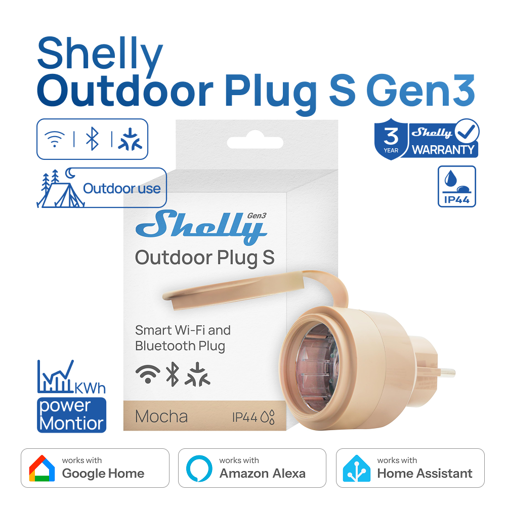 Shelly Outdoor Plug S Gen3 Pow - Shelly Relay Module 리뷰 및 가격