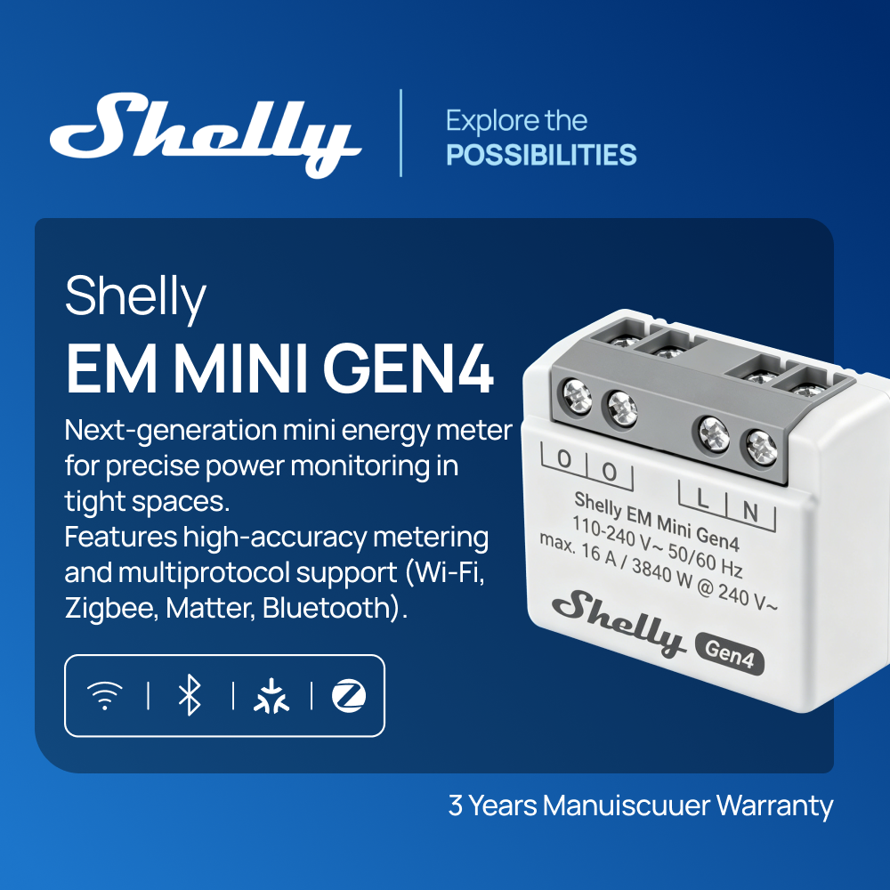 Shelly EM Mini Gen4 Matter Com - Shelly Relay Module 리뷰 및 가격