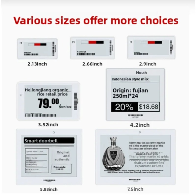 Eink Screen Bluetooth Version  - Display Epaper 2.9 리뷰 및 가격