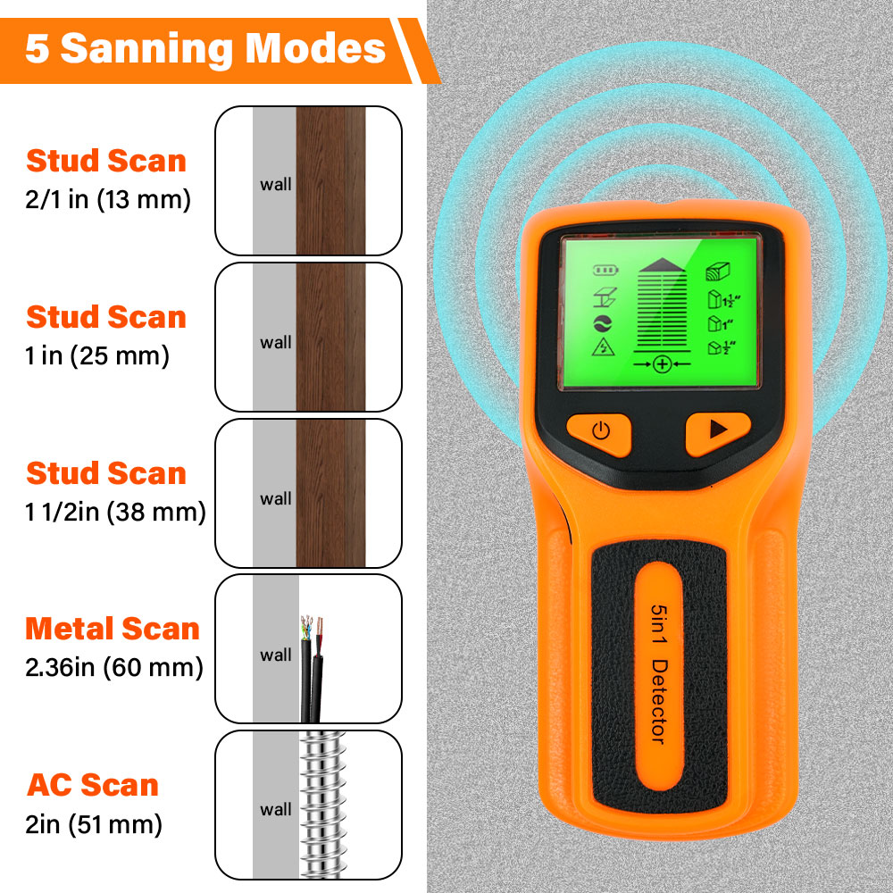 Handheld 5 in 1 Digital Wall S - Water Leak Detector Wired 리뷰 및 가격