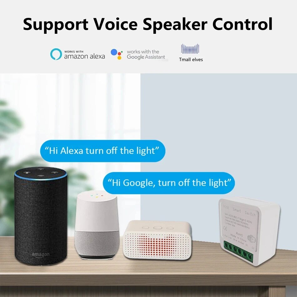 16A Tuya Smart WiFi Switch 2-W - Diy Home Automation Controller 리뷰 및 가격