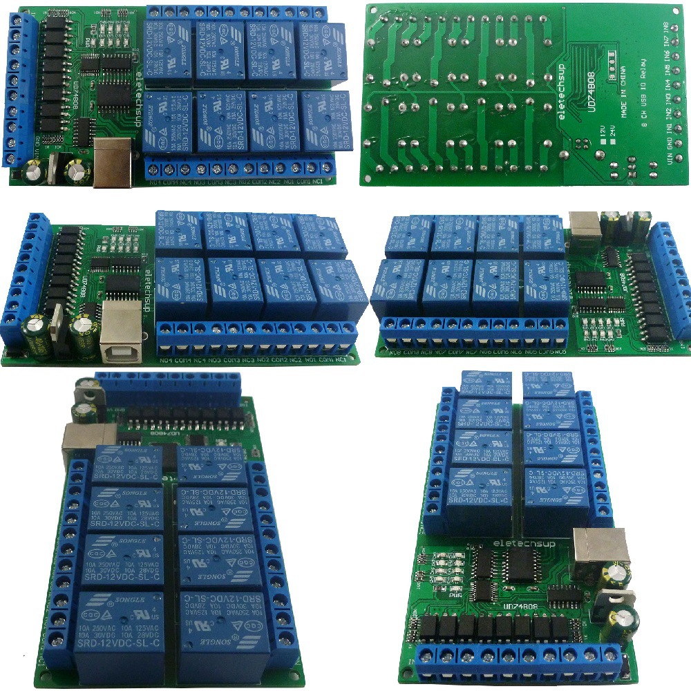 UD74B08 8 Channel USB Relay I/ - Shelly Relay Module 리뷰 및 가격