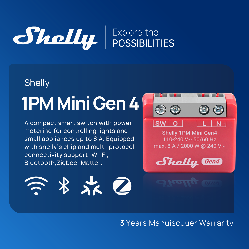 Shelly 1PM Mini Gen4 Zigbee Sm - Shelly Relay Module 리뷰 및 가격