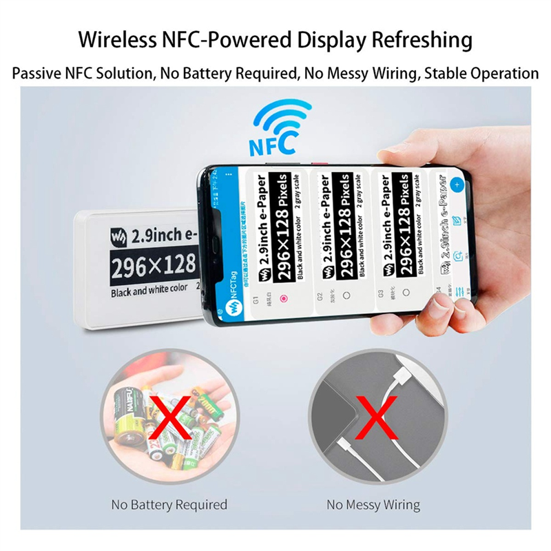 Waveshare 2.9 Inch Wireless NF - Display Epaper 2.9 리뷰 및 가격