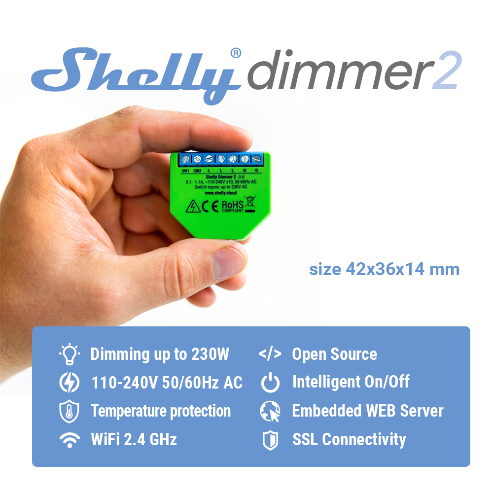 Shelly Dimmer 2 Smart Switch M - Shelly Relay Module 리뷰 및 가격