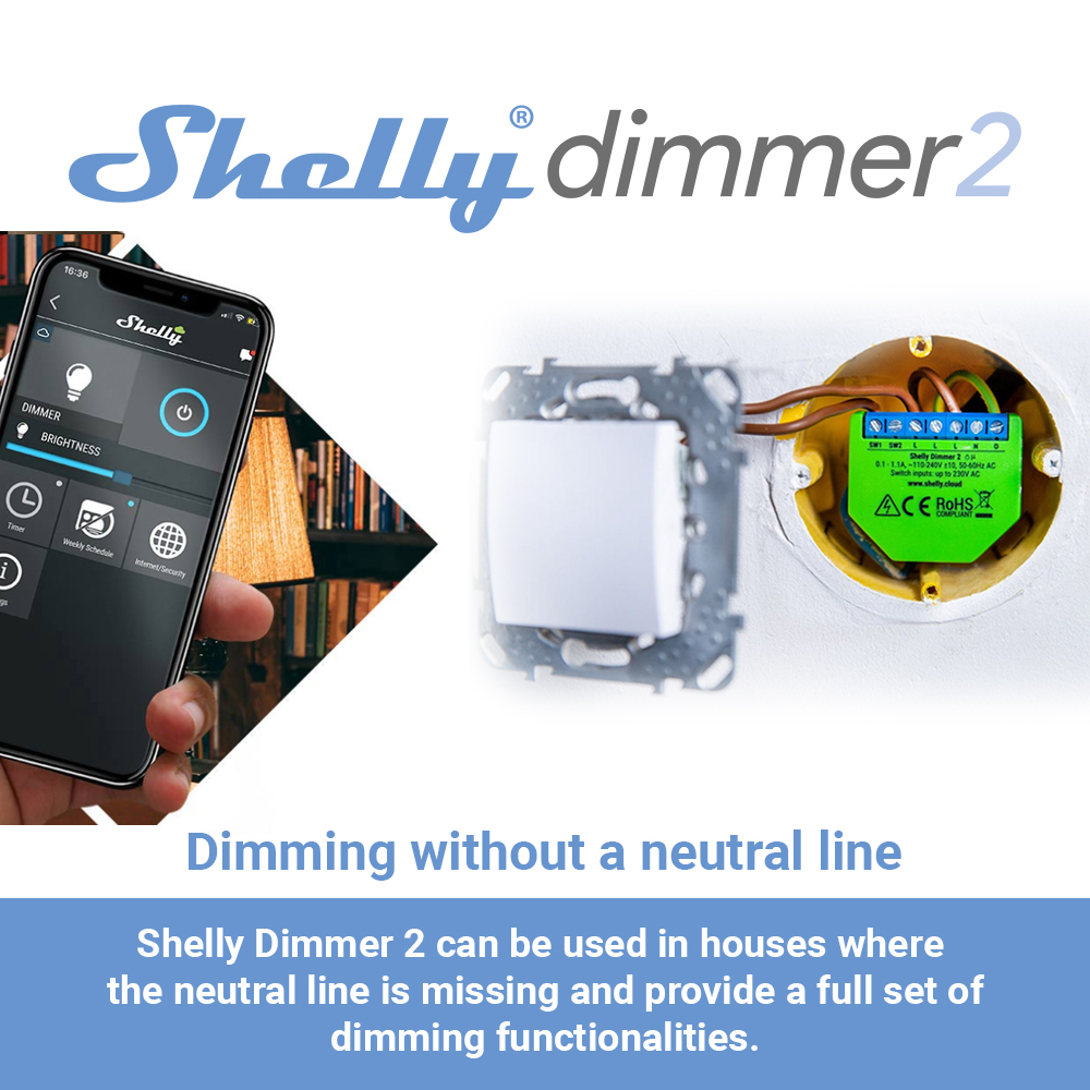 Shelly Dimmer 2 Smart Switch M - Shelly Relay Module 리뷰 및 가격